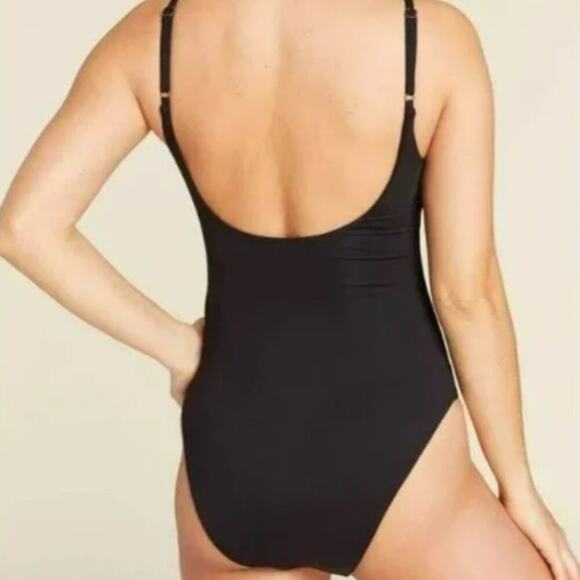 NWT Andie Swim The Santorini one piece swimsuit in black Size XL - Picture 3 of 13
